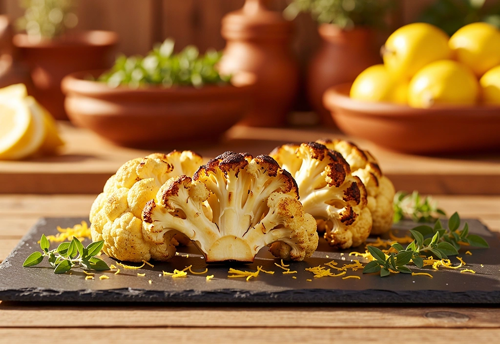 Coliflor asada